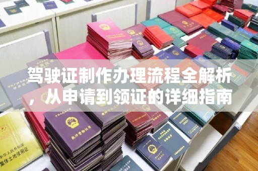 且末驾驶证制作办理流程全解析，从申请到领证的详细指南